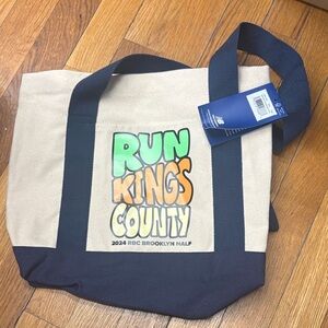 New Balance Beige and Navy Tote Bag